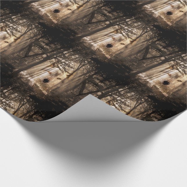 Wolf spirit in the woods wrapping paper (Corner)