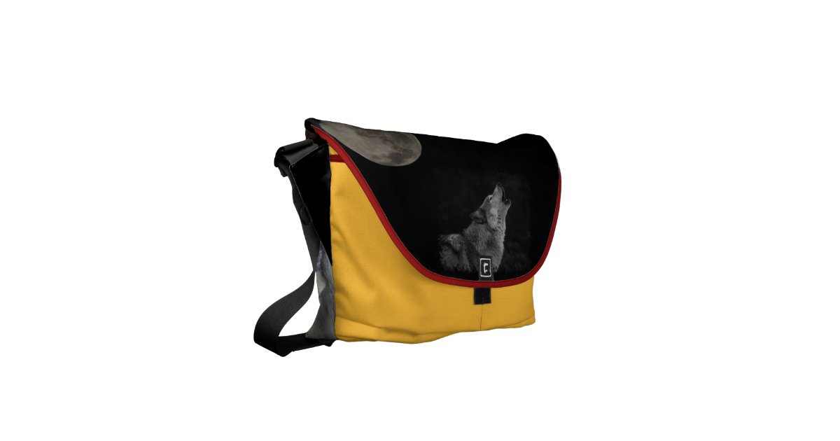 wolf spirit mama messenger bag Zazzle