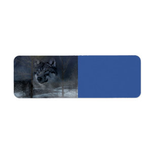 Wolf Spirit Moon Night Label