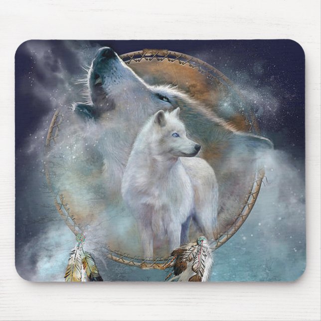 Wolf Spirit Mouse Pad (Front)