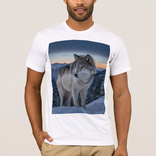 Wolf Spirit – Wild Nature Graphic T-Shirt (Front)