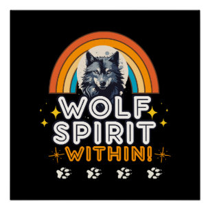 Wolf Spirit Within Poster