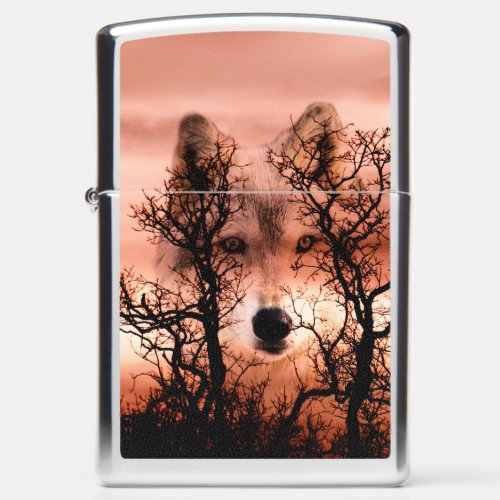 Wolf spirit zippo lighter