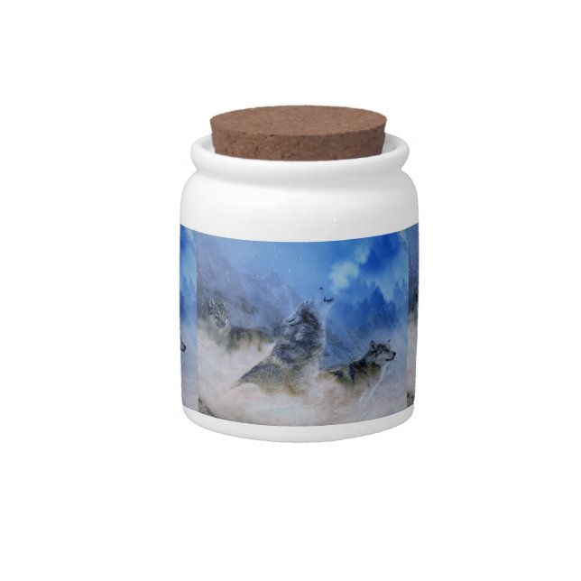 Wolf Spirits Candy Jar (Front)