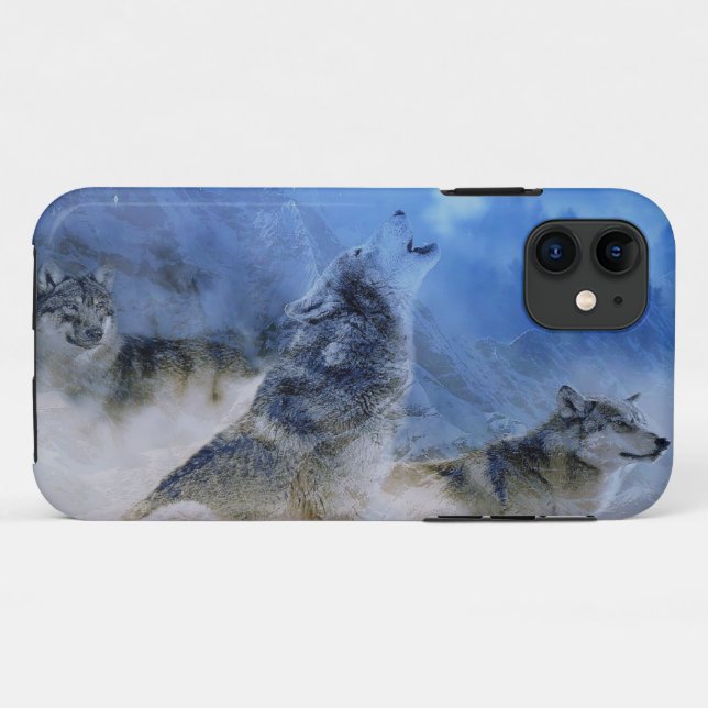 Wolf Spirits Case-Mate iPhone Case (Back (Horizontal))