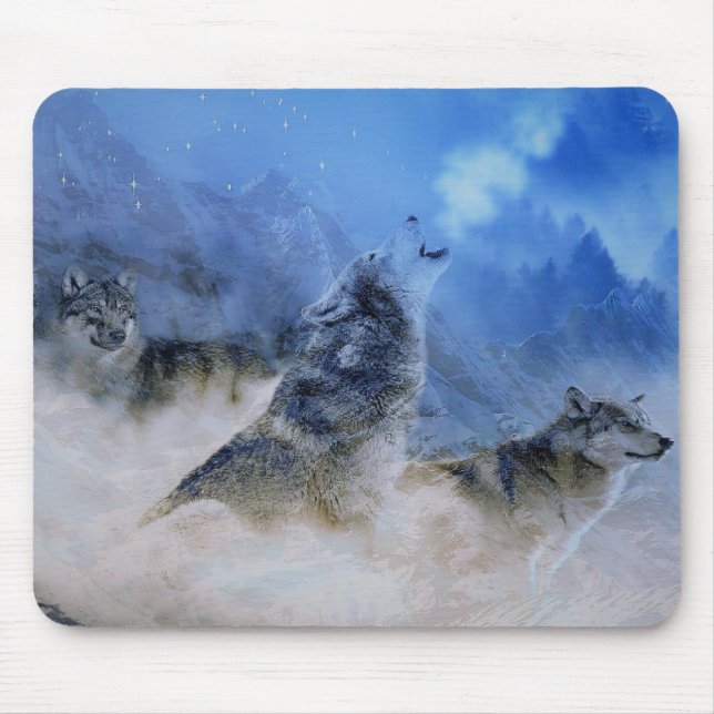 Wolf Spirits Mouse Pad (Front)