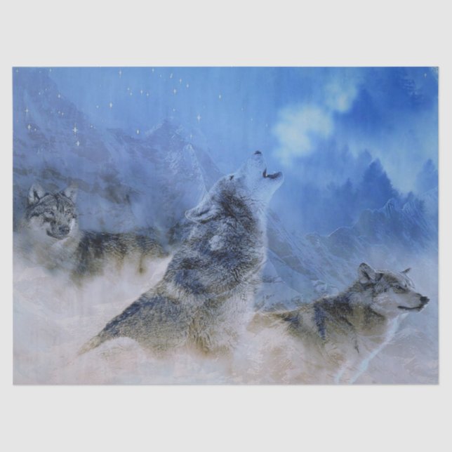 Wolf Spirits Tissue Paper (Front)