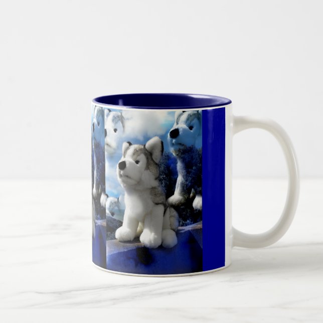 Wolf Spirits Two-Tone Coffee Mug (Right)