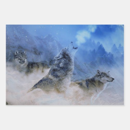 Wolf Spirits Wrapping Paper Sheets