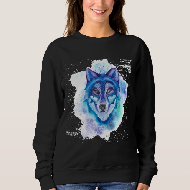 Wolf Splash Wolf Sweatshirt (Front)