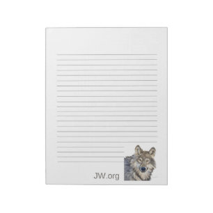 Wolf Stationary Notepad