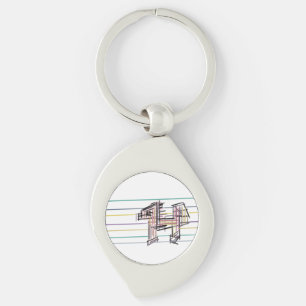 Wolf summer joy keychain