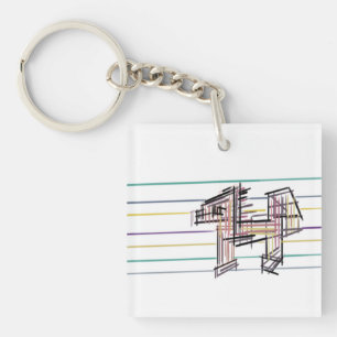 Wolf summer joy keychain