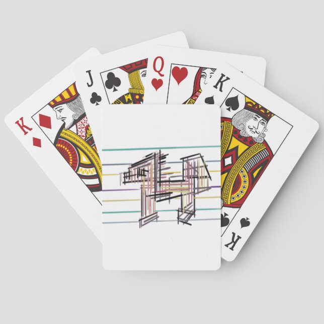 Wolf summer joy  poker cards (Back)