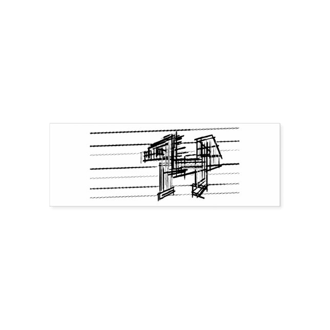 Wolf summer joy  self-inking stamp (Design)