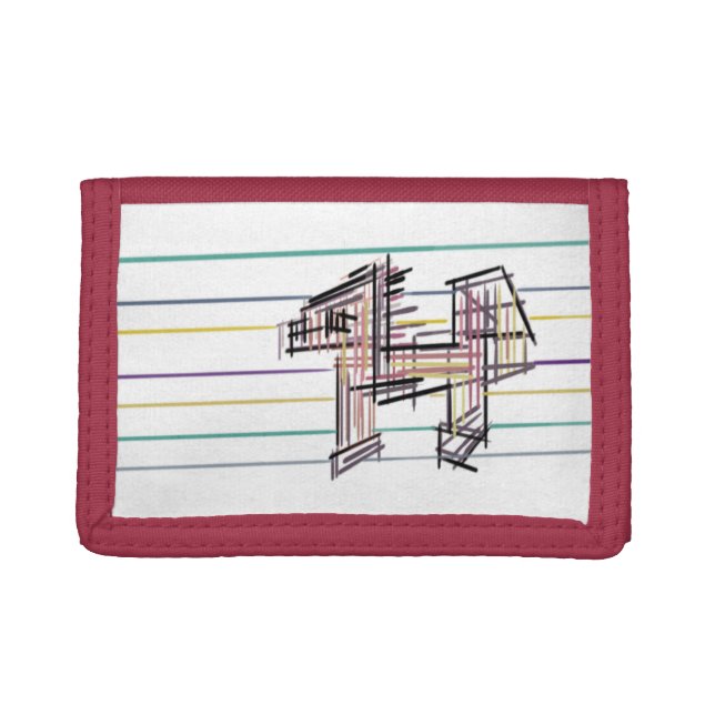Wolf summer joy  trifold wallet (Front)