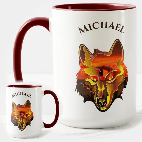 Wolf Sunset Eye 2106 Mug