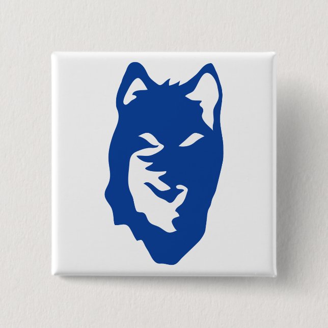 Wolf Symbol Pinback Button (Front)