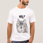 Wolf T-shirt at Zazzle