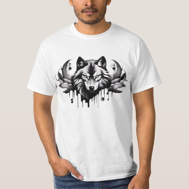 Wolf T-Shirt Collection Tattoo Style Designs (Front)