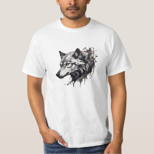 Wolf T-Shirt Collection Tattoo Style Designs 