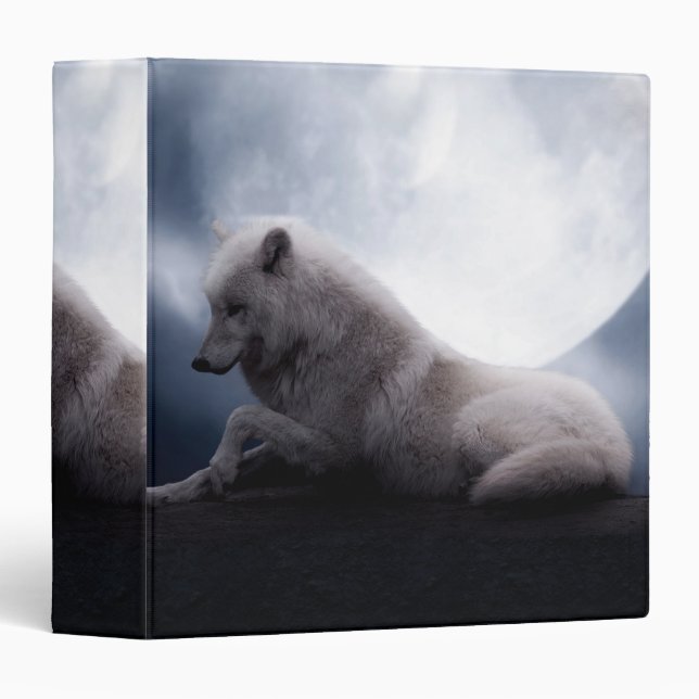 Wolf the King of Wilderness 3 Ring Binder (Front/Spine)