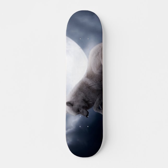 Wolf the King of Wilderness Skateboard (Front)