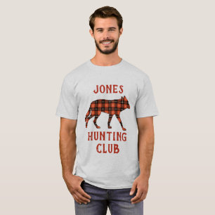 Wolf the Red and Black plaid T-Shirt