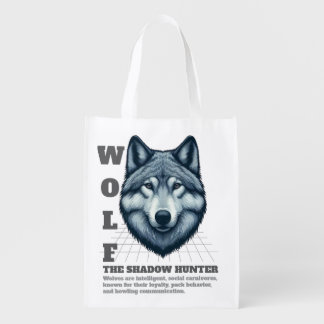 Wolf The Shadow Hunter Grocery Bag