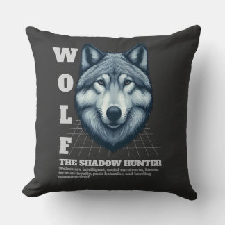 Wolf The Shadow Hunter Throw Pillow