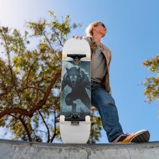 Wolf Themed Skateboard