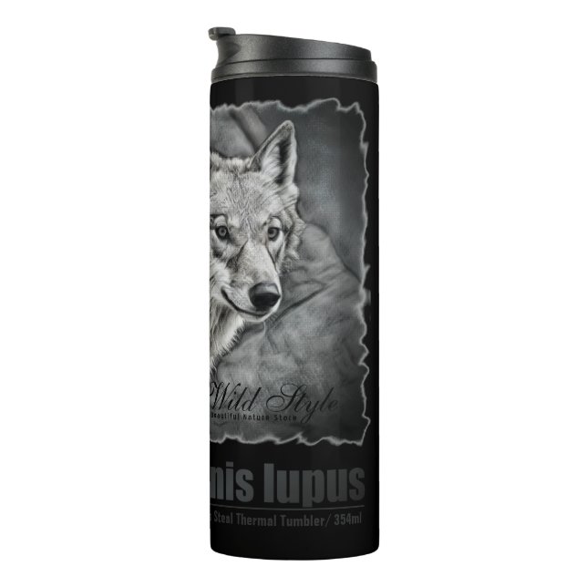 Wolf Thermal Tumbler (Rotated Right)