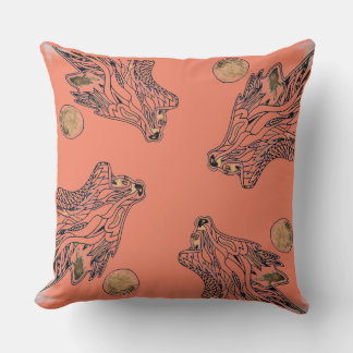 Wolf Throw Pillow