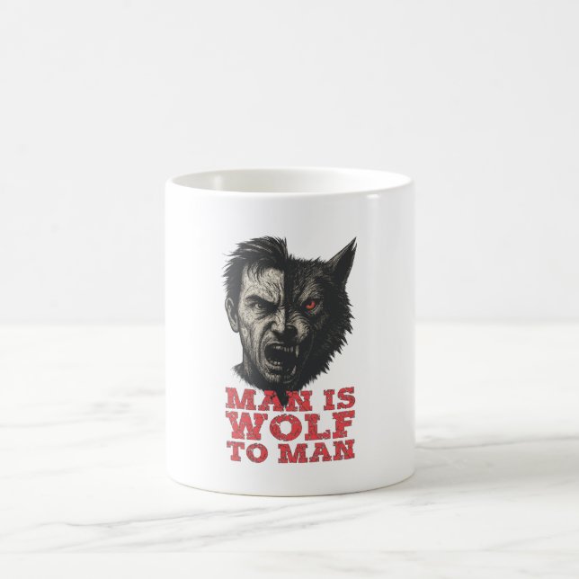 Wolf to Man Coffee Mug (Center)