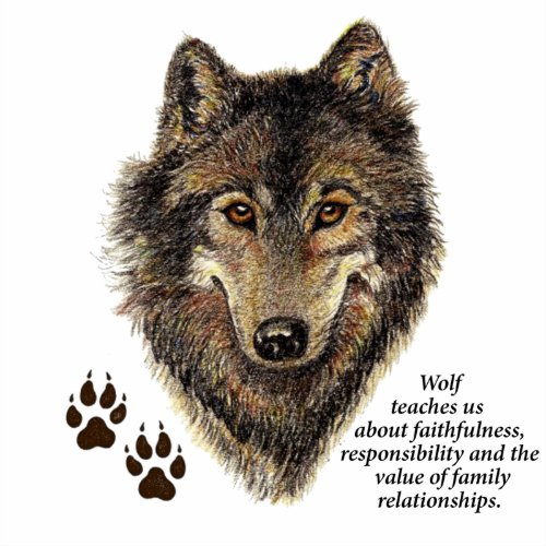 Wolf Totem Animal Guide Inspirational Symbol Sticker