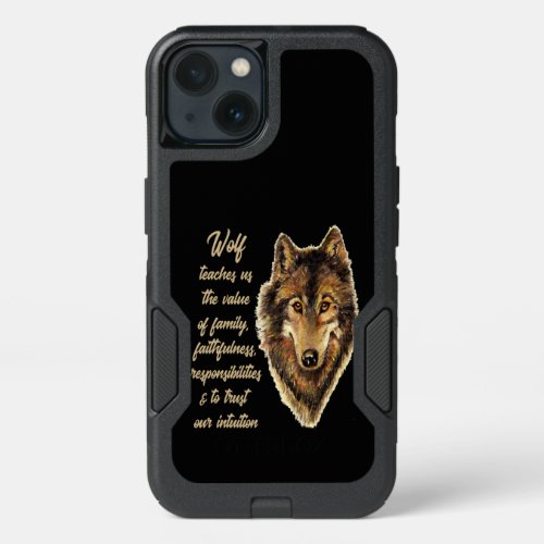 Wolf Totem Animal Spirit Guide for Inspiration iPhone 13 Case