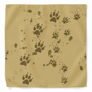 Wolf Tracks Bandana