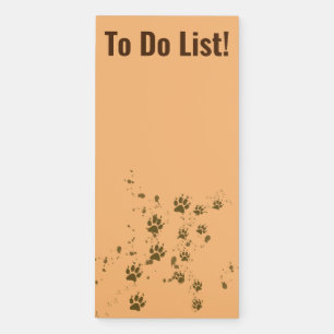 Wolf Tracks Magnetic Notepad