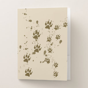 Wolf Tracks Pocket Folder