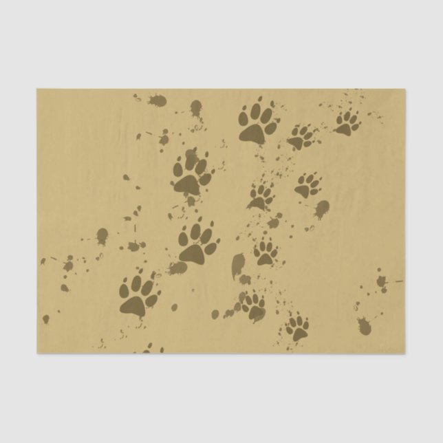 Wolf Tracks Tissue Paper (Front)