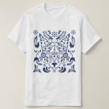 Wolf traditional pattern T-shirt