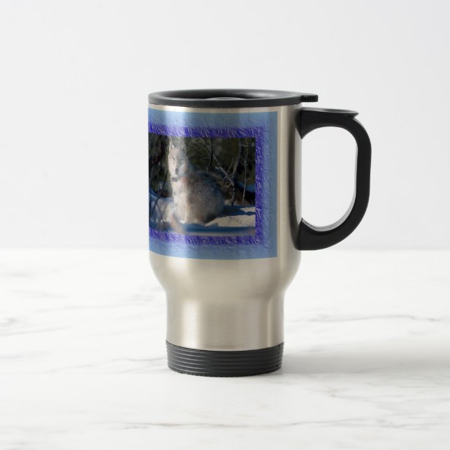 Wolf Travel Coffee Mug (Right)