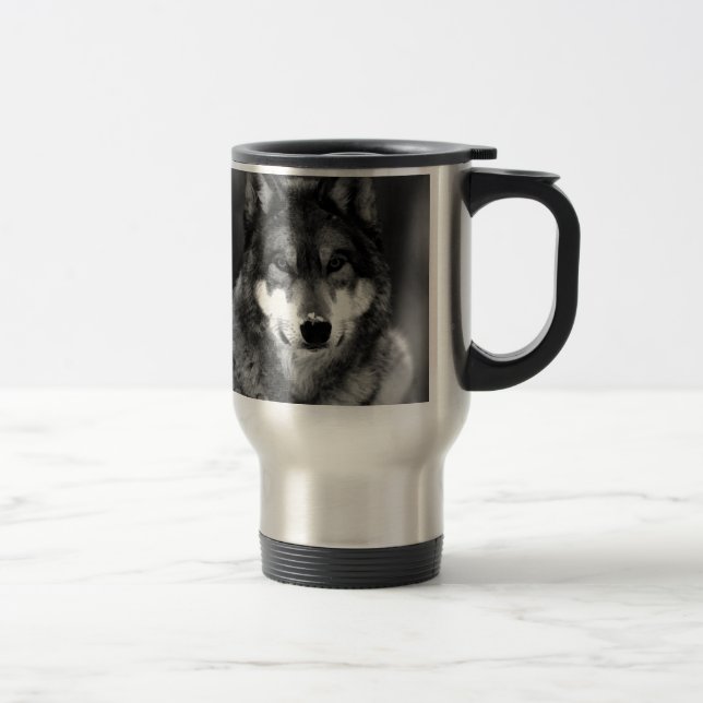 Wolf Travel Mug (Right)