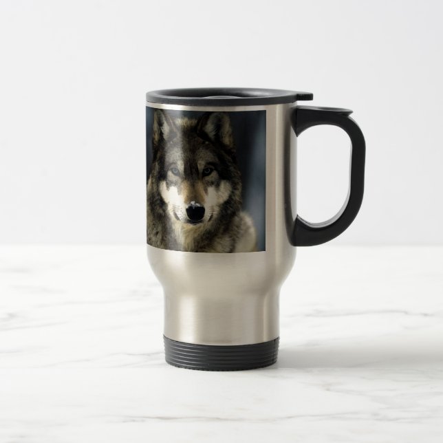 Wolf Travel Mug (Right)