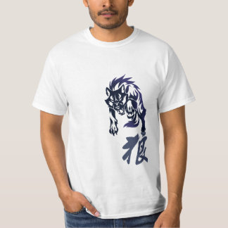 Wolf tribal tattoo t-shirt