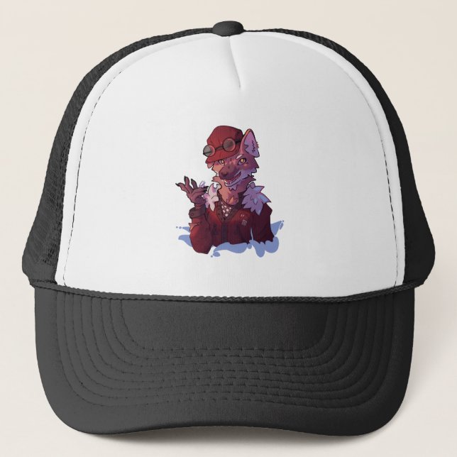 wolf trucker hat (Front)