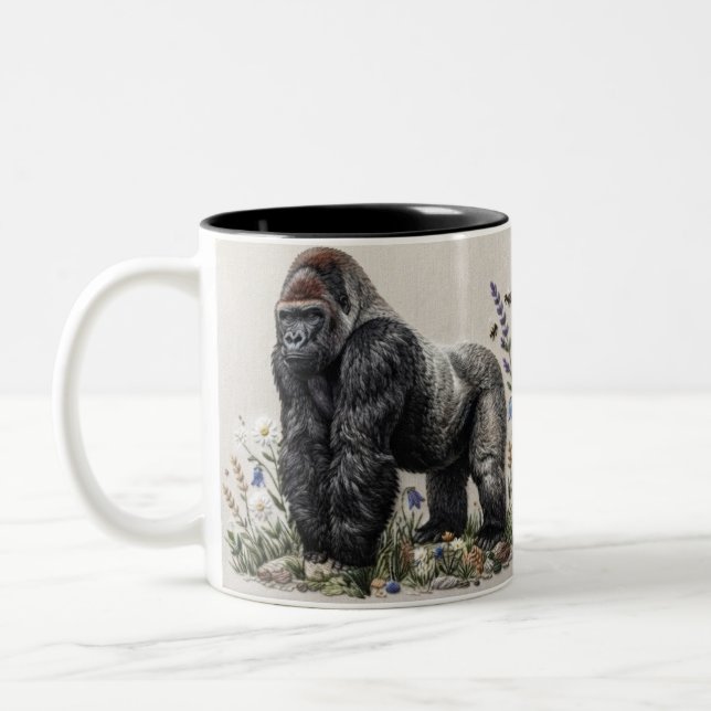 wolf Two-Tone coffee mug (Left)