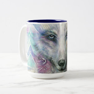 Wolf Two-Tone Coffee Mug