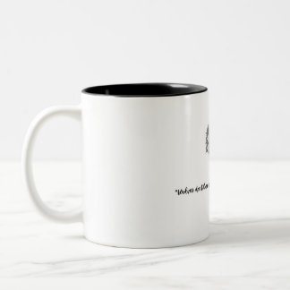 wolf Two-Tone coffee mug