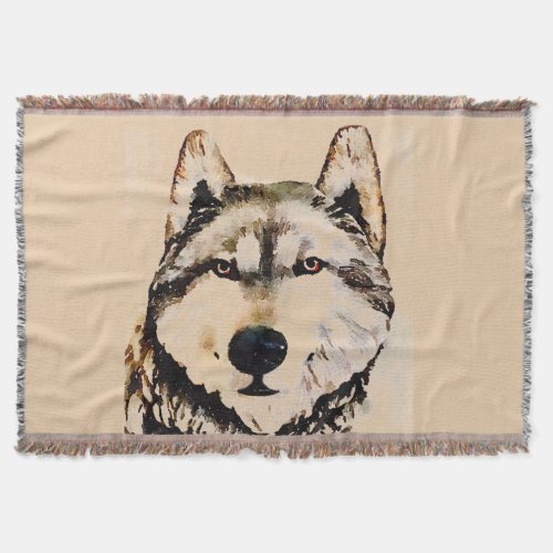 Wolf Watch Throw Blanket